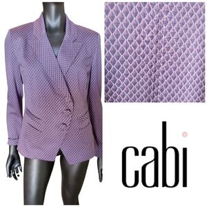 337. CAbi #5847 Purple & Pink Women's Blazer - Size Med